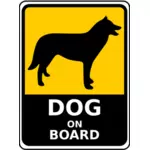 ボード上の記号ベクトル イメージ犬