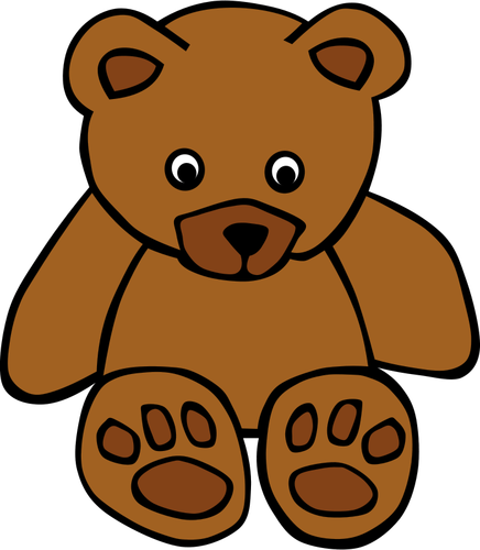 ציור וקטורי פשוטה טדי הדוב