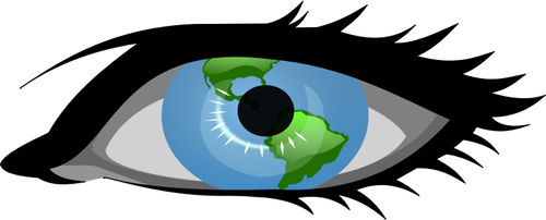 Global view vector image
