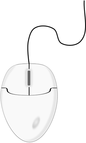 Vector drawing of white computer mice 1