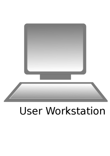 Personal computer pictogram vector illustraties