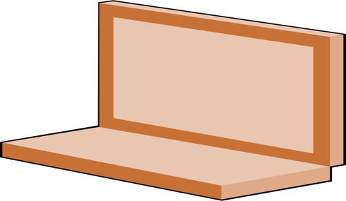 Illustrazione vettoriale portatile marrone