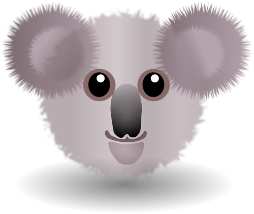Søt koala bjørn hodet vektorgrafikk utklipp