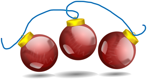 Bolas de Natal decoração de vetor