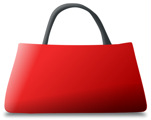Leather handbag vector image