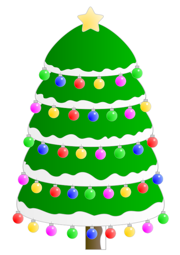 Kerstboom grafische vector