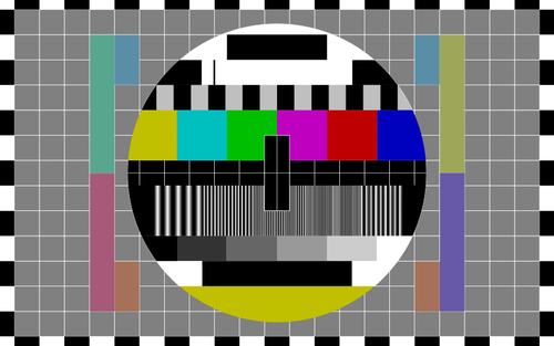 TV testovací obrazovku vektorové ilustrace