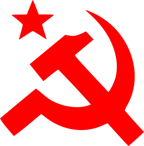 Komunisme tanda Hammer vektor ilustrasi