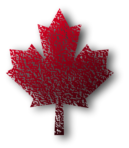 Канадский кленовый лист векторной графики