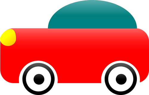 Ilustracja wektorowa samochodu zabawki