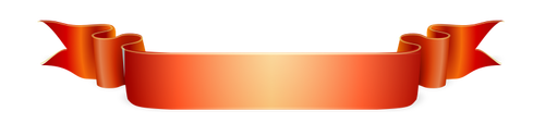 Оранжевые ленты векторной графики