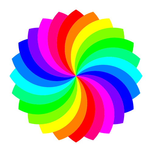 Color pallette vector image