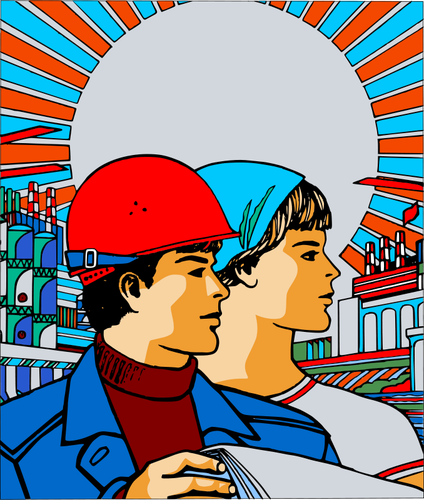 Sovjet-Unie posterafbeelding vector
