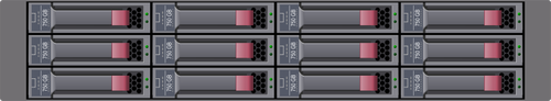 Illustrazione vettoriale SATA disk array