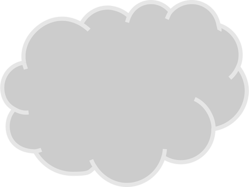Szare chmury grafika wektorowa