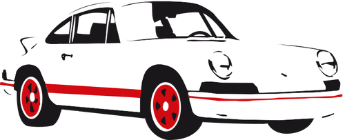Vector illustration of Porsche car