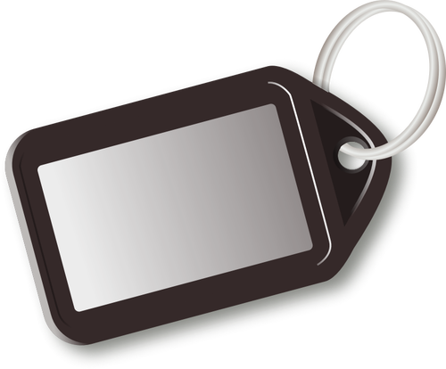 Vector image of brown key tag