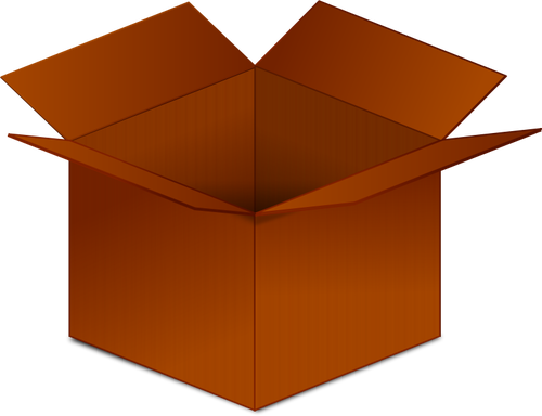 Cutie de carton rosu deschis vector imagine