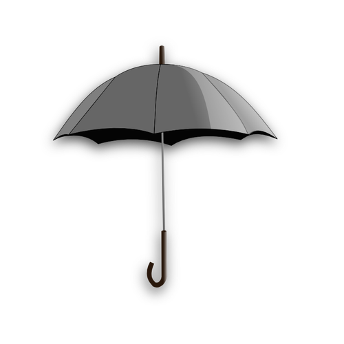 Vektor-Illustration von einfachen Regenschirm