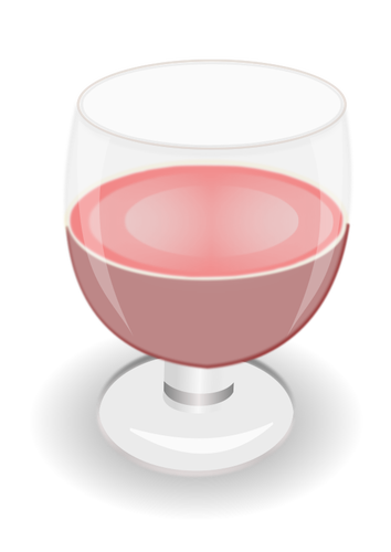 在矢量图形中的红葡萄酒杯