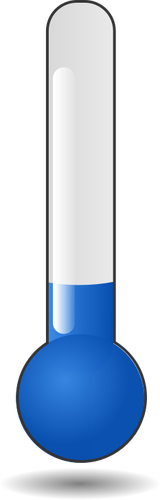 Vektorigrafiikka lämpömittarin putken sinisestä