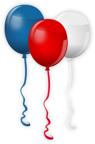 Vektorgrafikk utklipp av uavhengighetsdag ballonger