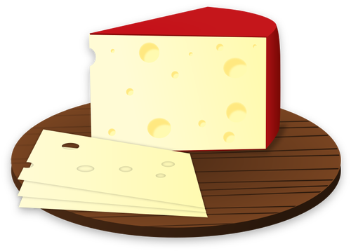 Immagine di vettore di fette di formaggio