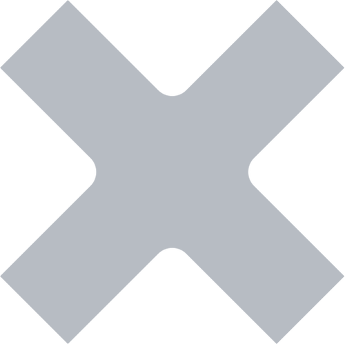 Vector image of a stop cross icon