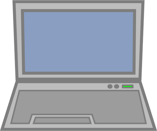 Bærbar datamaskin-ikonet vector illustrasjon