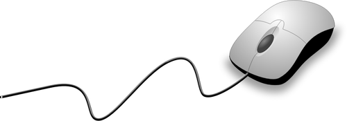 Fotorealistische ClipArt-Grafik über eine kabelgebundene Maus