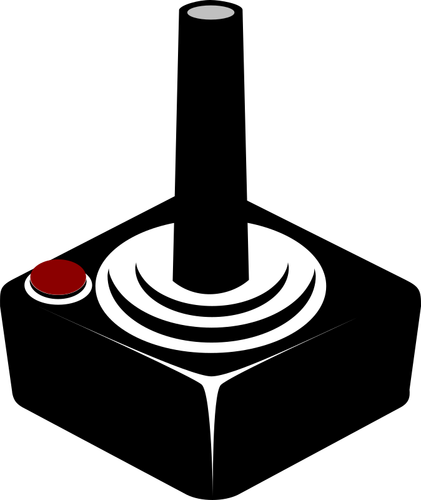 Векторное изображение ретро беспроводной джойстик