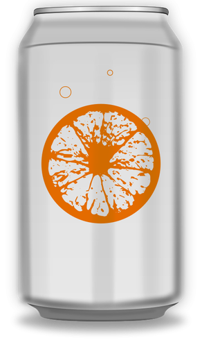 Vektor-Bild orange Soda können