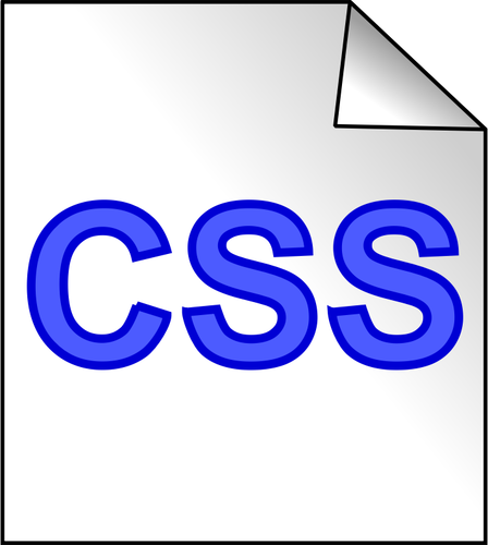CSS filen ikonet vektorgrafikk utklipp