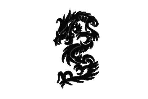 Ano novo chinês desenho vetorial de dragão