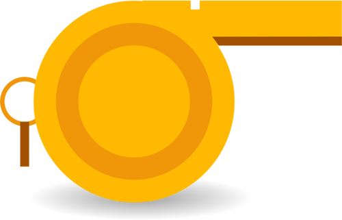 Immagine vettoriale fischietto arancione
