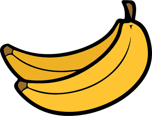 Zwei Bananen ClipArt