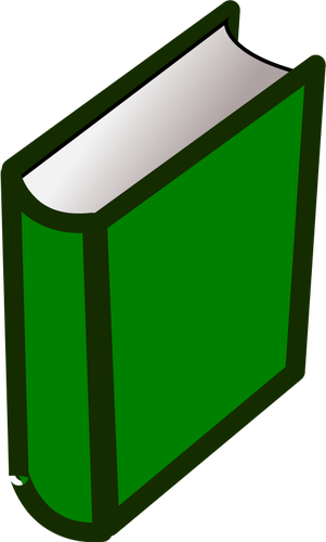 Grünes Hardcover-Buch-ClipArt