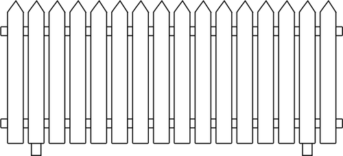 Gambar vektor garis tipis pagar