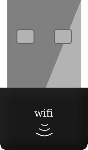 USB Wi-Fi adaptér vektorový obrázek