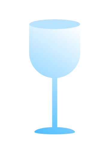 Blue wine glass
