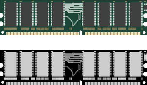 RAM minne kort vektorbild