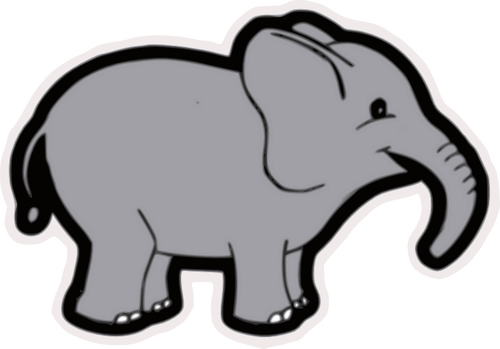 Babyolifant vector illustraties
