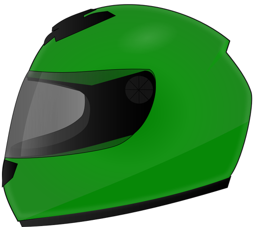Rysunek wektor zielony kask