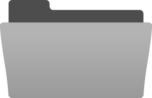 Vektorový obrázek ikony napůl otevřené složky