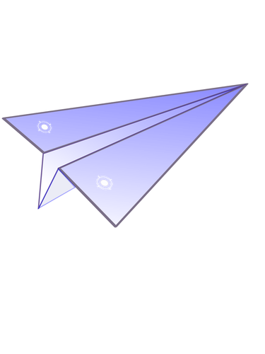 Paper airplane vector