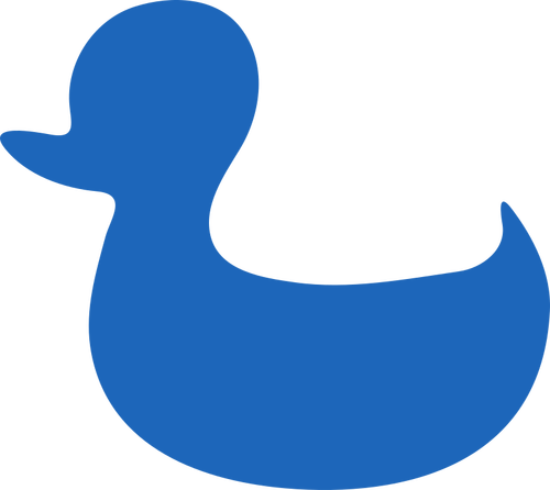 Imagen de pato azul
