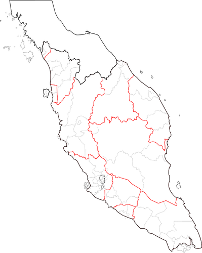 Chart of peninsular Malaysia
