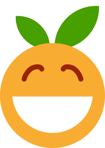 Încântat portocaliu