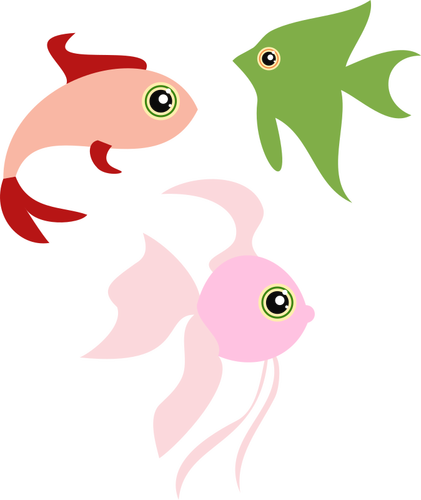 Desenhos animados peixes