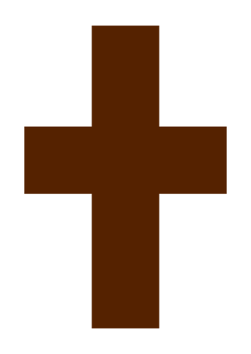 Brown Catholic cross